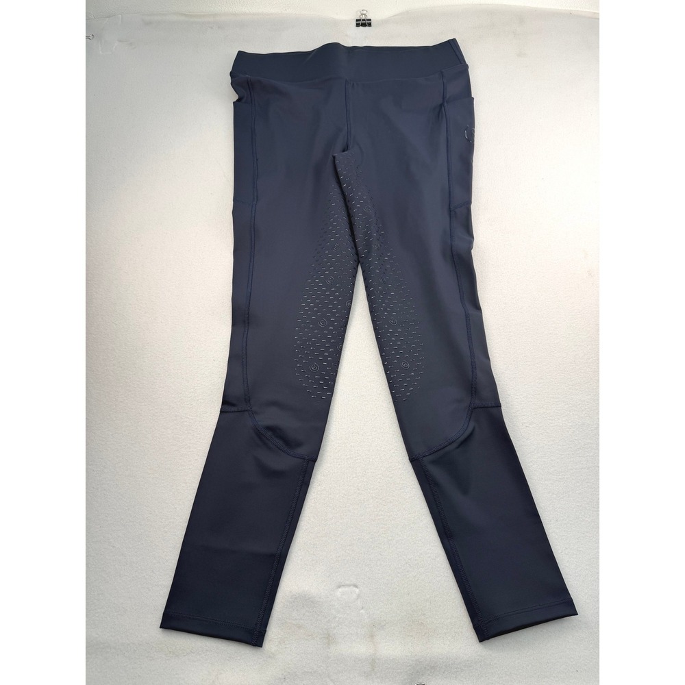Equestrian Stockholm Riding Tights Dressage Movement All Navy Full Seat Grip XXL